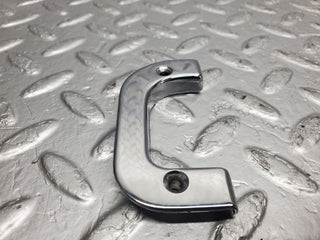 W123 interior chrome door latch trim right used OEM