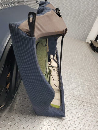 W123 rear seat blue used OEM