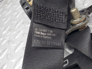 44839 Mercedes-Benz W124 220E Rear Seat Belt Set With Buckle 1248601286 1248608585 1248601696