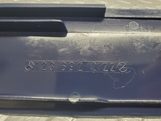 W123 b pillar bottom cover left blue used OEM