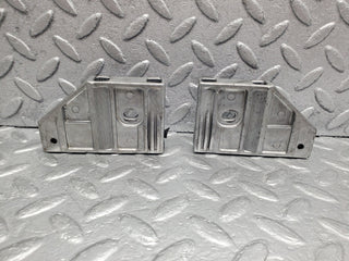 W126 Coupe door window guide bracket pair used OEM