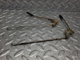 W126 Coupe door lock knob pair used OEM