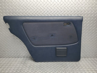 S123 Wagon rear left door card blue used OEM