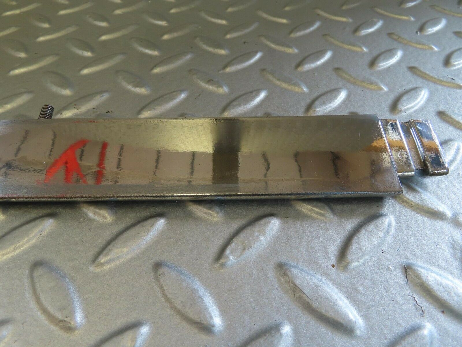 15719 Mercedes-Benz R107 450SL Trunk Chrome Handle Moulding Right 1076901480