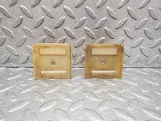 W126 Coupe door window guide bracket pair used OEM