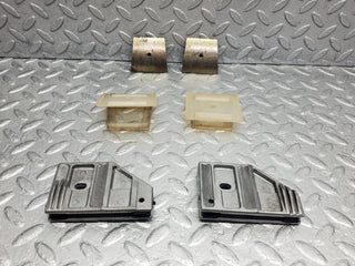 W126 Coupe door window guide bracket pair used OEM