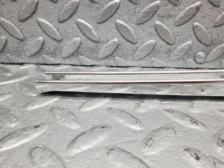 W114 front right chrome window channel used OEM