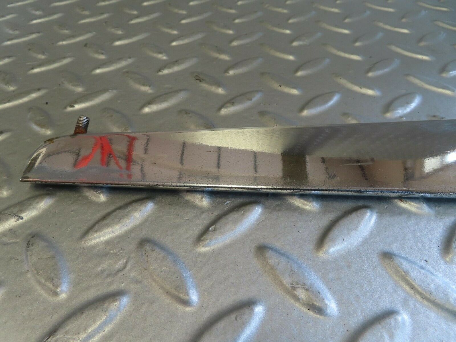 15719 Mercedes-Benz R107 450SL Trunk Chrome Handle Moulding Right 1076901480