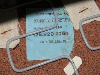 42911 Mercedes-Benz W126 420SE Rear Seat Leather Grey 1269202750 1269202716