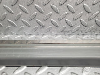 W124 Wagon front right door sill trim gray used OEM