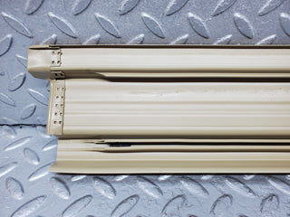 W126 rear left door sill trim beige used OEM