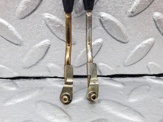 W126 front door lock knob pair used OEM
