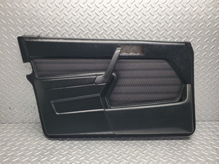 W201 Baby Benz front left door card black used OEM