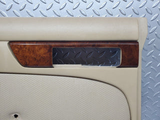 W126 rear left door card beige used OEM