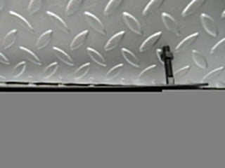 R107 SL left door window channel rear used OEM
