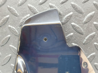 W123 Coupe b pillar chrome cover plate left side used OEM