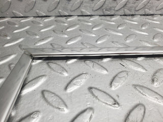 W123 front right door window chrome frame used OEM