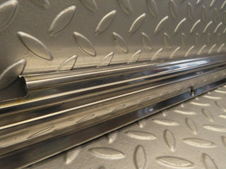 R107 SL door sill chrome right side used OEM