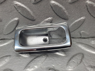 W123 Coupe door lock handle surround chrome used OEM