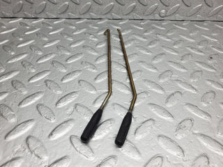 W124 Cabriolet front door lock knob pair used OEM