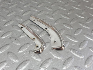 W108 interior door handle chrome trim pair left used OEM