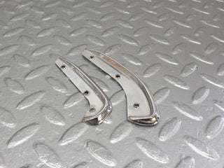 W108 interior door handle chrome trim pair left used OEM