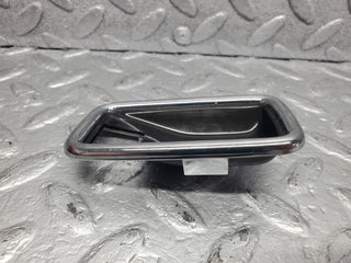 W123 Wagon chrome frame door opener left used OEM