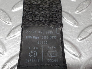 41695 Mercedes-Benz W124 200E Front Left Seat Belt With Buckle 1248603985 1268580011 1248600169