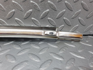 W108 rear left door window chrome channel used OEM