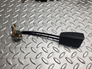 W126 Coupe rear left seat belt with buckle used OEM