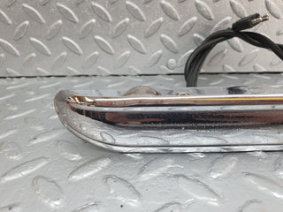 W108 number plate light trunk chrome used OEM