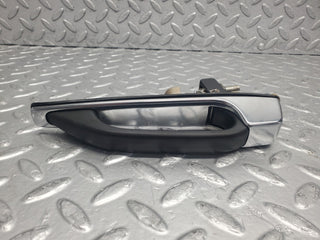 W123 exterior chrome door handle rear used OEM