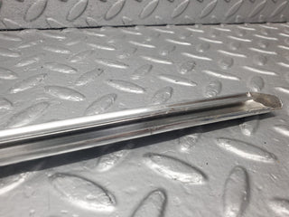 W123 rear left door chrome moulding trim used OEM