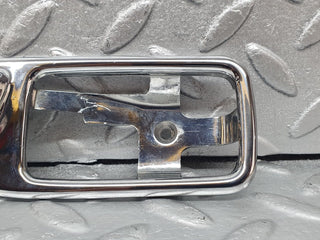 W123 Coupe door opener chrome frame left used OEM