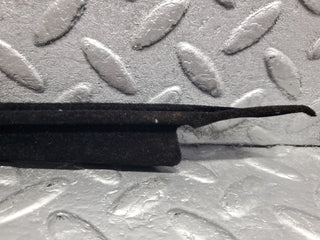 W140 front left door window trim used OEM