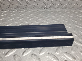 W123 rear left door sill trim blue used OEM