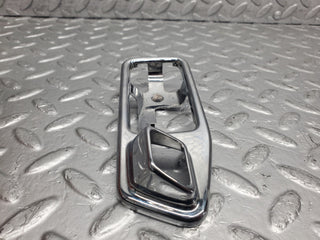 W123 chrome door handle surround left side used OEM