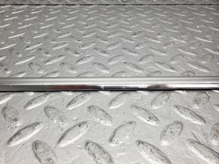 W123 front left door chrome moulding trim used OEM