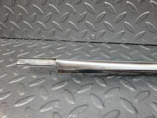 W108 rear left door window chrome channel used OEM