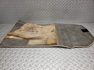 W124 Cabriolet front left passenger side floor mat beige used OEM