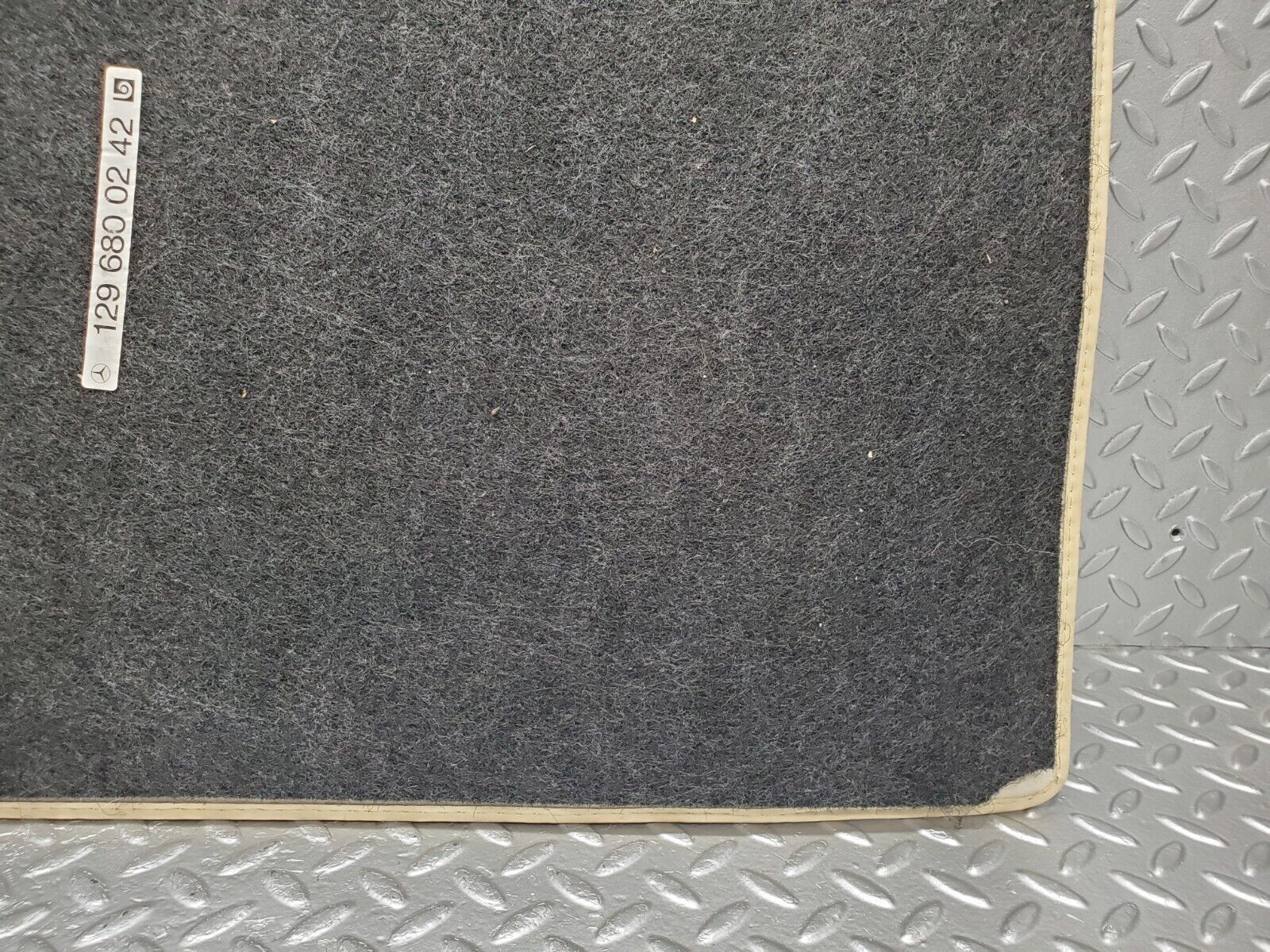 46865 Mercedes-Benz R129 320SL Coupe Trunk Boot Floor Carpet Beige 1296800242