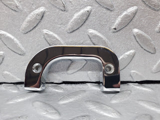W126 interior chrome door latch trim left used OEM