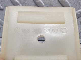 W126 Coupe door window guide bracket pair used OEM
