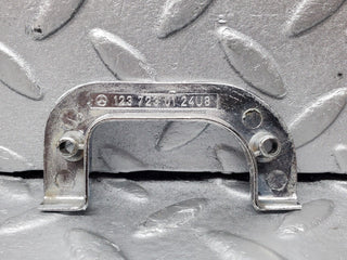 W126 interior chrome door latch trim left used OEM