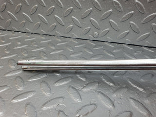 W108 rear left door window chrome channel used OEM