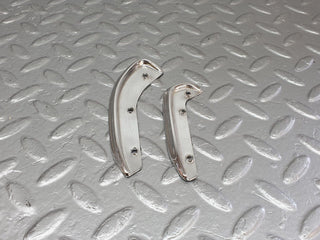 W108 interior door handle chrome trim pair left used OEM