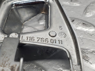 W123 chrome door handle surround left side used OEM