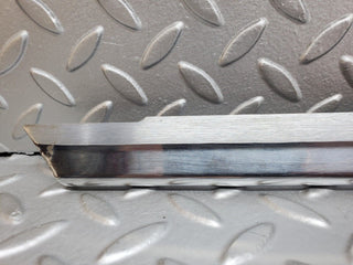 R129 SL left door sill chrome trim used OEM
