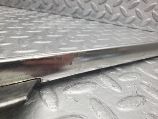 W123 rear right door chrome window channel used OEM