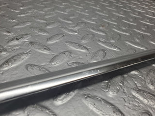 W123 front left door chrome moulding trim used OEM